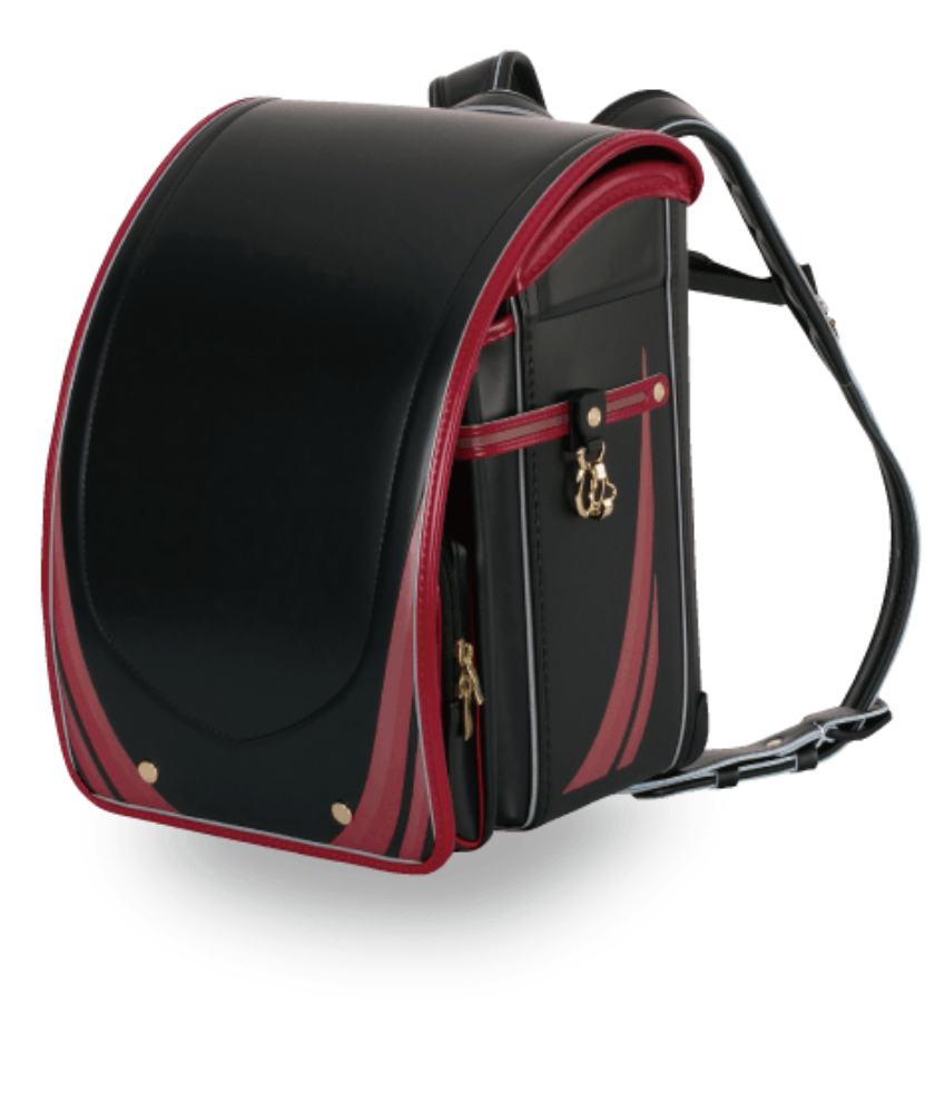 ランドセル ブラック×カーマイン