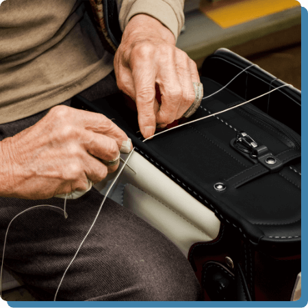 村瀨鞄行 丈夫に仕立てた要所手縫い