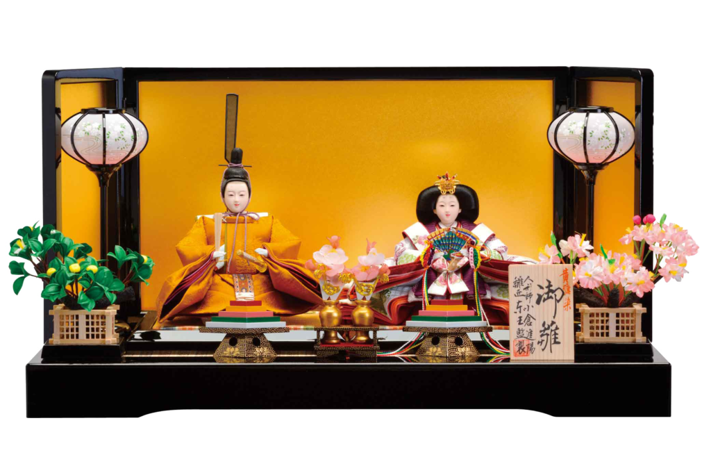 平安内裏雛 （平安 内裏雛（大橋弌峰作 京九番正絹西陣織 内裏雛 頭師  