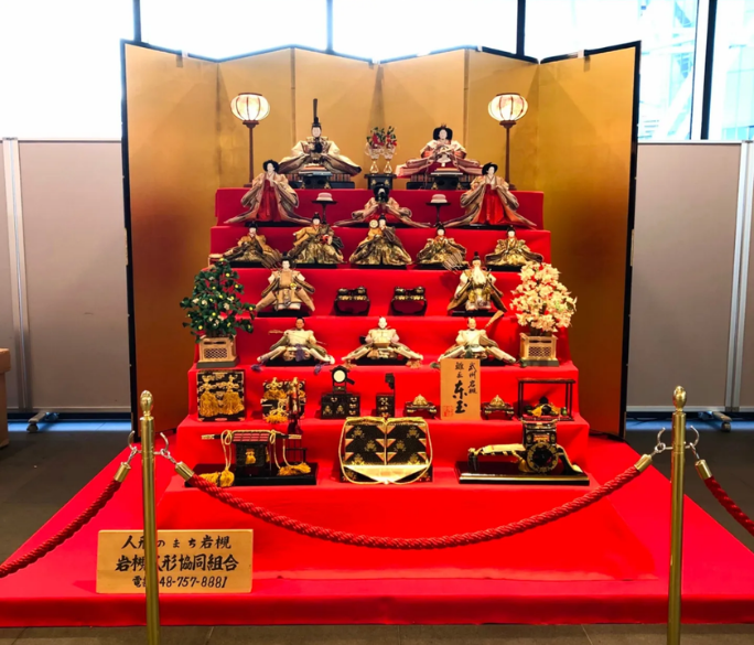 【ひな人形展示】東京スカイツリー ソラマチに大きな雛人形七段飾りを飾りました。